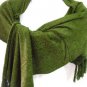 Hunter Green Chenille Feel Shawl