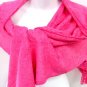 Hot Pink Chenille Feel Shawl