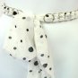 White & Black Chiffon Sash Belt 100RSASH4