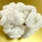 White Velvet Beaded Scruncy 1HA3002800