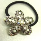 Clear Flower Crystal Ponytail Holder 1HA2520217