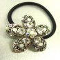 Clear Flower Crystal Ponytail Holder 1HA2520217