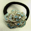 Blue Rose Crystal Ponytail Holder 1HA2520225