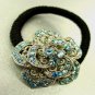Blue Rose Crystal Ponytail Holder 1HA2520225