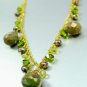 Green Crystals, Stones, & Pearls Necklace 1N2579083