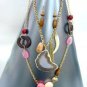 Natural Shells  & Wood Gold Long Neck Set 1N1253518