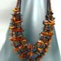 Natural Wood Beads Long Necklace 1N4002031