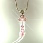 Pink Crystals Italian Horn Necklace 1N259633