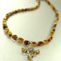 Sterling Silver Marcasite Cross Necklace 1N009040