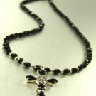 Sterling Silver Marcasite Cross Necklace 1N009041