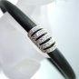 Sterling Silver Crystals Black Necklace 1N009887