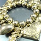 Antique Gold Hearts Angels Bracelet 1B1130535