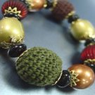 Multi Knit Beads Stretch Bracelet 1B0386378