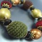 Multi Knit Beads Stretch Bracelet 1B0386378