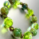 Green Glass Ceramic Beads Bracelet 1B1130758