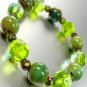 Green Glass Ceramic Beads Bracelet 1B1130758