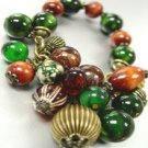 Natural Wood colorful Black Beads Bracelet  1B1333897
