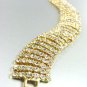 Gold Rhinestones 6 Lines Bracelet 1B1159203