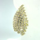Gold Rhinestone Crystals Earrings 1E4001603