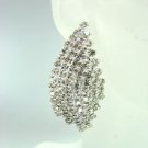 Silver Rhinestone Crystals Earrings 1E4001603
