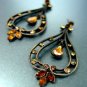 Antique Brown Crystals Earrings 1E0805667