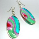 Colorful Resin Dangle Earrings 1E400392B