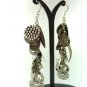 Antique Silver Dangle Charms Earrings 1E1252502