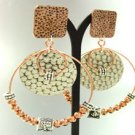 Copper Multi Antique Hoop Earrings 1E2916066