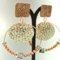 Copper Multi Antique Hoop Earrings 1E2916066