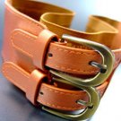 Orange Double Buckle Elastic Wrap Belt 1BTB1340626
