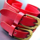 Red Double Buckle Elastic Wrap Belt 1BTB1340626