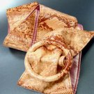 Orange Snake Skin Buckle Wrap Belt  1BTB13406265