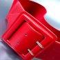 Red Wide Buckle Stretch Wrap Belt  1BTB1340626W