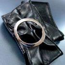 Black Large Silver Buckle Wrap Belt  1BTB261728L