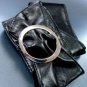Black Large Silver Buckle Wrap Belt  1BTB261728L