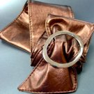 Bronze Large Silver Buckle Wrap Belt  1BTB261728L