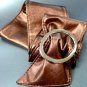 Bronze Large Silver Buckle Wrap Belt  1BTB261728L