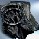 Black Round Buckle Wrap Belt  1BTB0012434