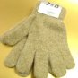 Beige Acrylic & Angora Fur Glove  1GLOVE466
