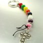 Multi Cats Eye Beads & Cross Key Chain  1KC1321214