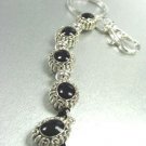 Black Epoxy Oval Key Chain Purse Charm  1KC132666