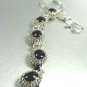 Black Epoxy Oval Key Chain Purse Charm  1KC132666
