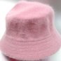 Light Pink Angora Rabbit Fur Bucket Hat