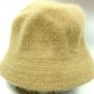 Beige Angora Rabbit Fur Bucket Hat 1HTB365