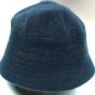 Navy Blue Angora Rabbit Fur Bucket Hat 1HTB365