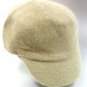 Tan Angora Rabbit Fur Messenger Cap Hat  1HTB196
