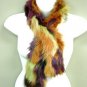 Multi Color Genuine FOX Fur Scarf