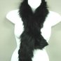 Black Genuine Fox Fur Scarf