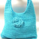 Blue Metallic Weave HoBo Satchel Bag   Handbag