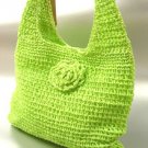 Green Metallic Weave HoBo Satchel Bag  Handbag